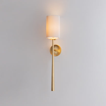 Hudson Valley Sterling Wall Sconce Vintage Gold Leaf detail view 2