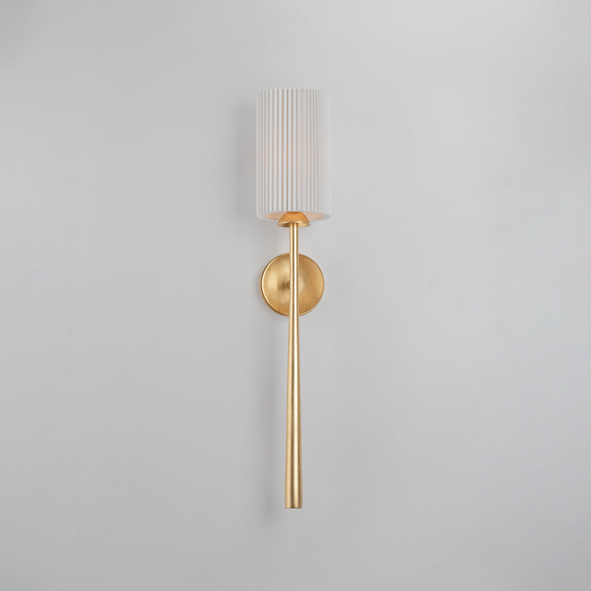 Hudson Valley Sterling Wall Sconce Vintage Gold Leaf detail view 3