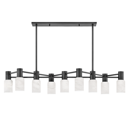 Hudson Valley Centerport Linear Chandelier Old Bronze