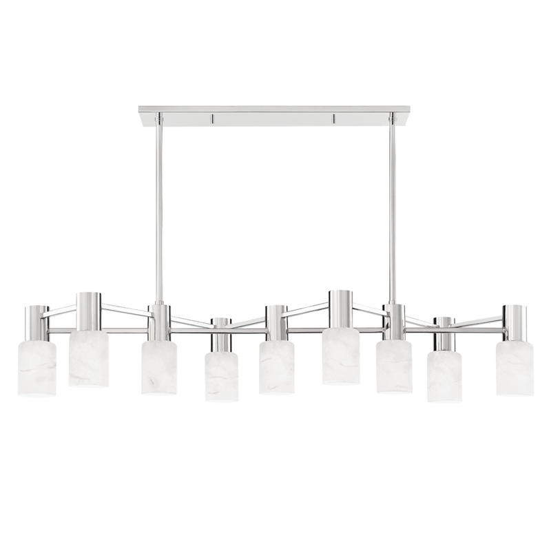 Hudson Valley Centerport Linear Chandelier Polished Nickel