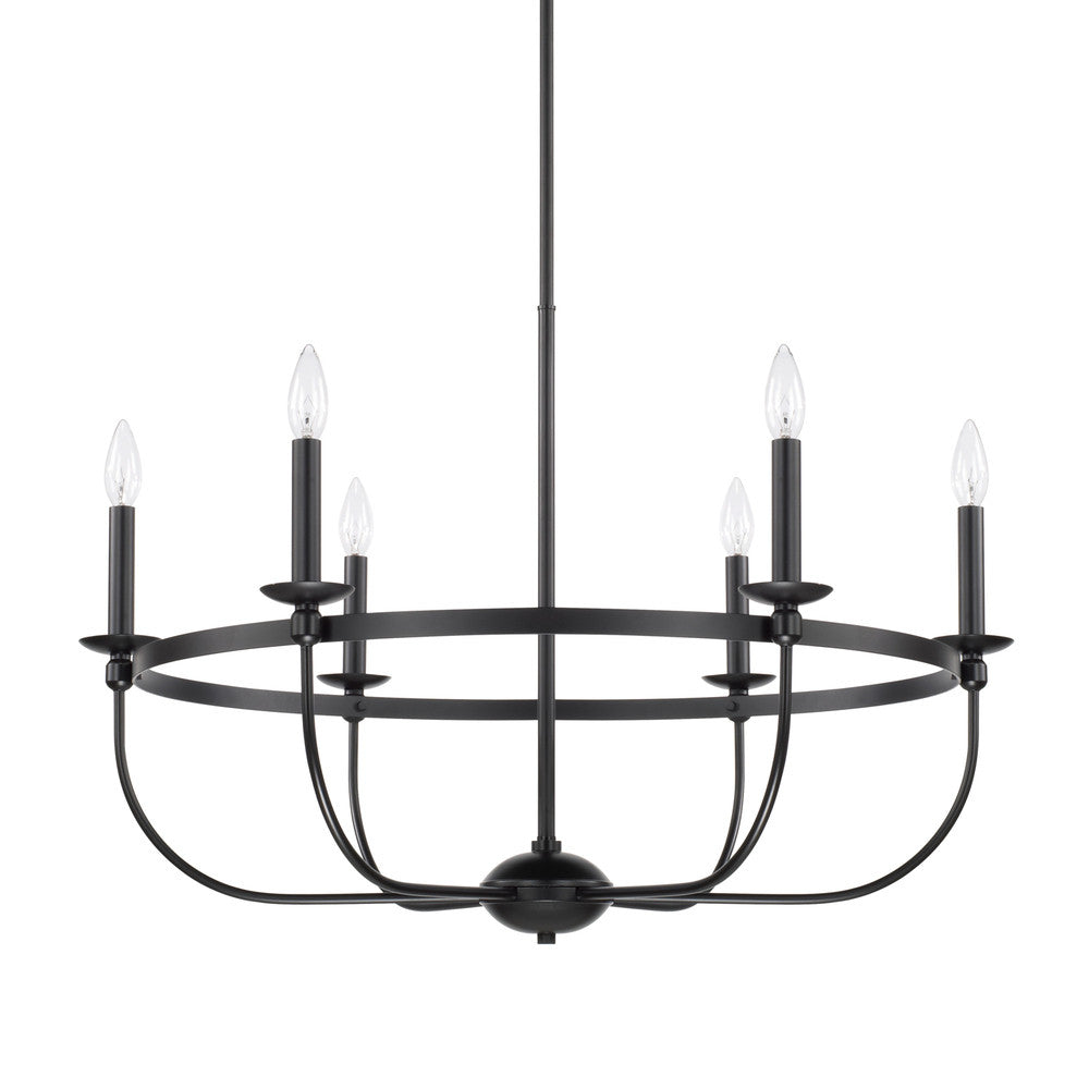 Rylann Chandelier - Matte Black