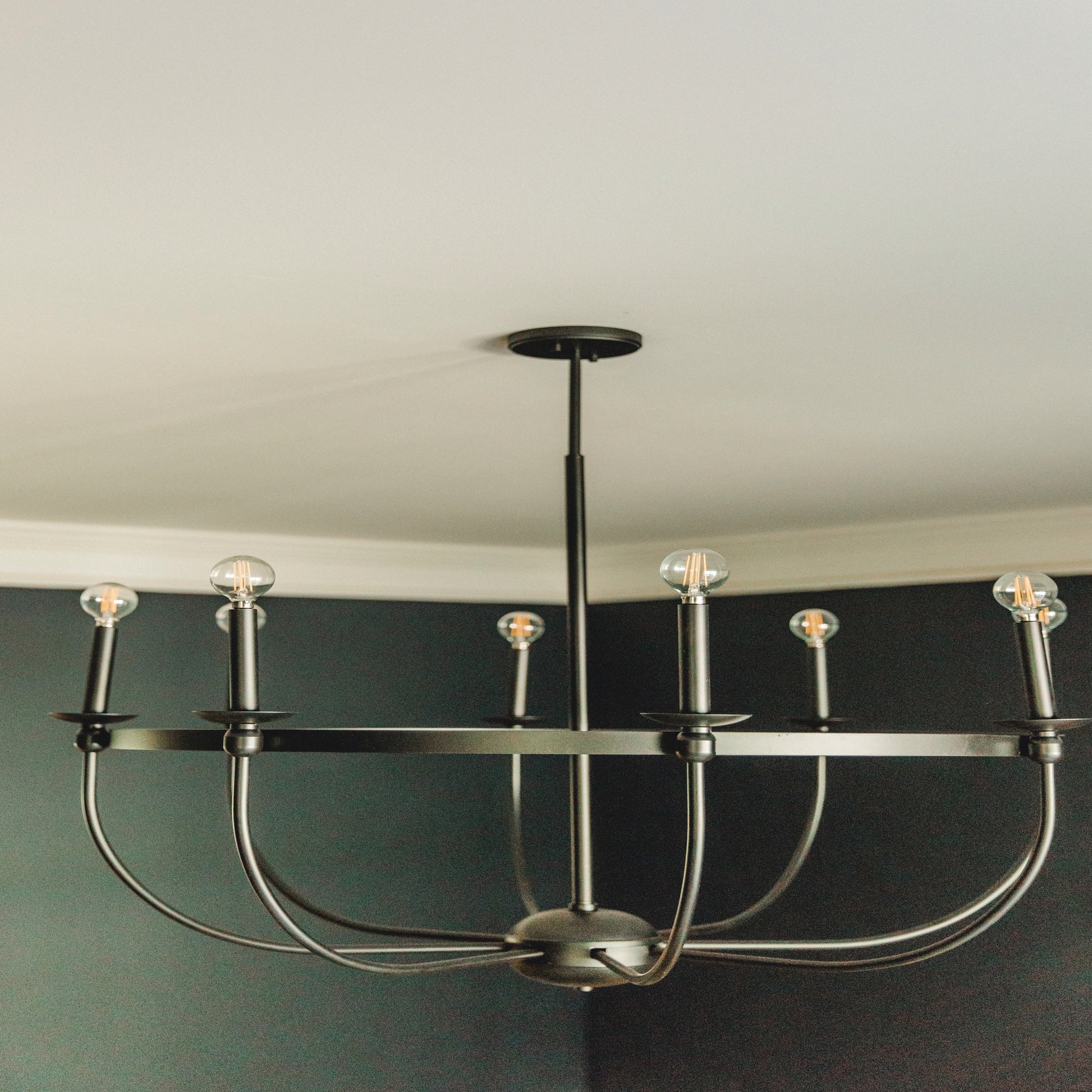 Capital Rylann 8-Light Chandelier in Matte Black