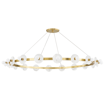 Hudson Valley Austen Chandelier Aged Brass