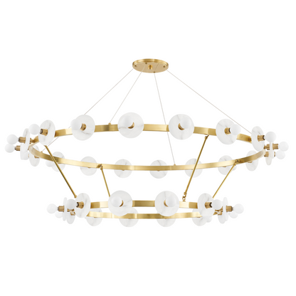 Hudson Valley Austen Chandelier Antique Brass