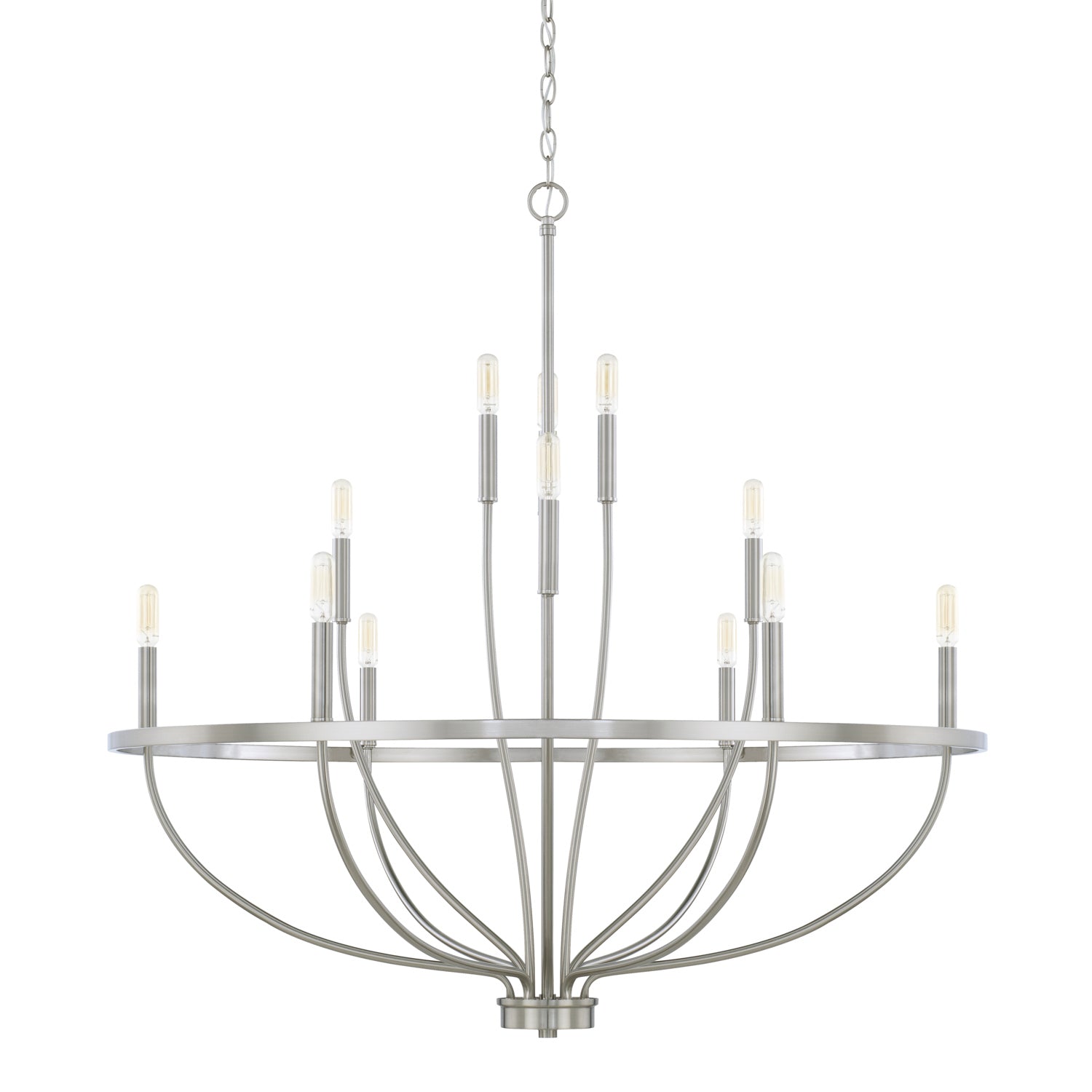 Capital Greyson 12-Light Chandelier - Brushed Nickel