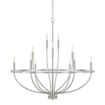 Capital Greyson 12-Light Chandelier - Brushed Nickel