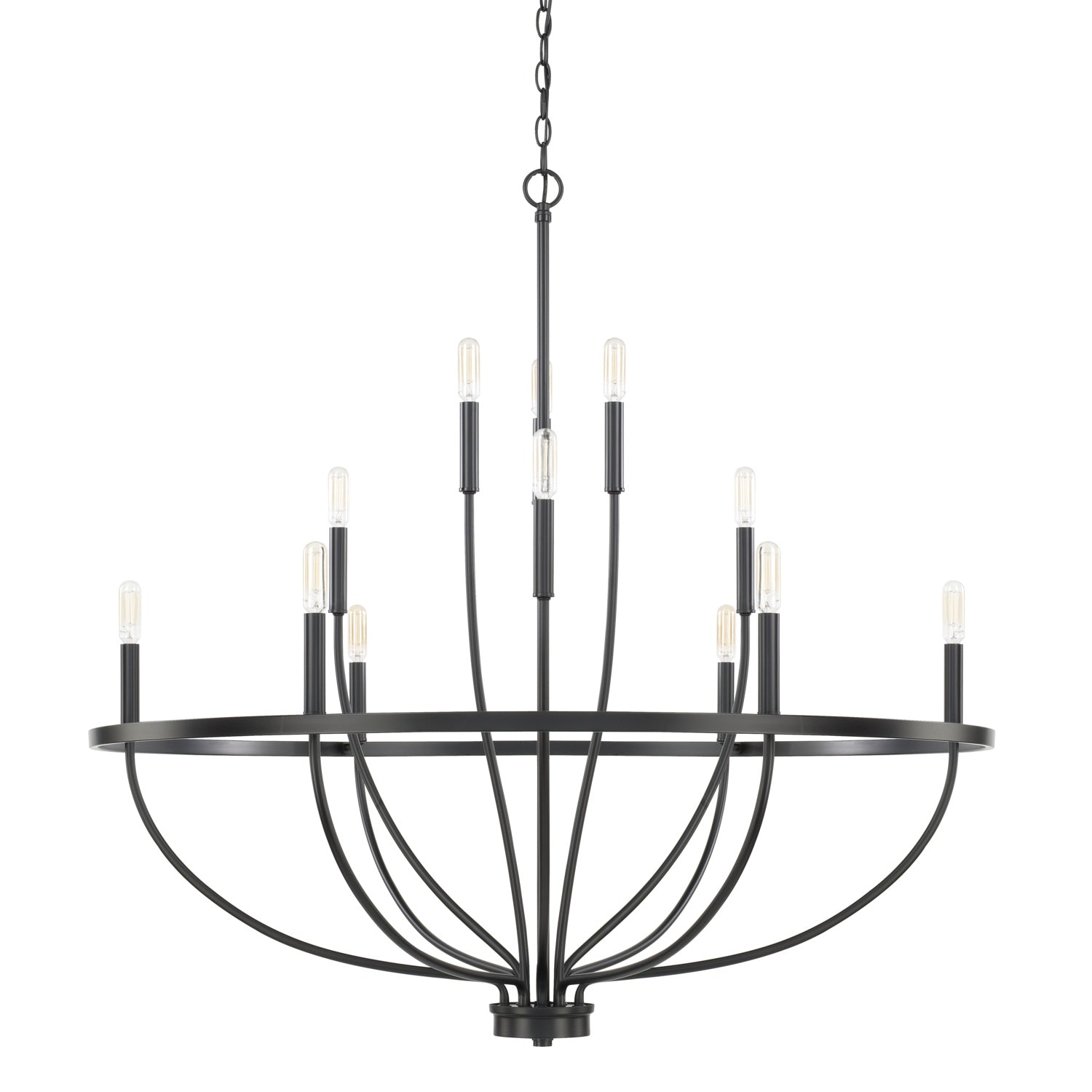 Capital Greyson 12-Light Chandelier - Matte Black