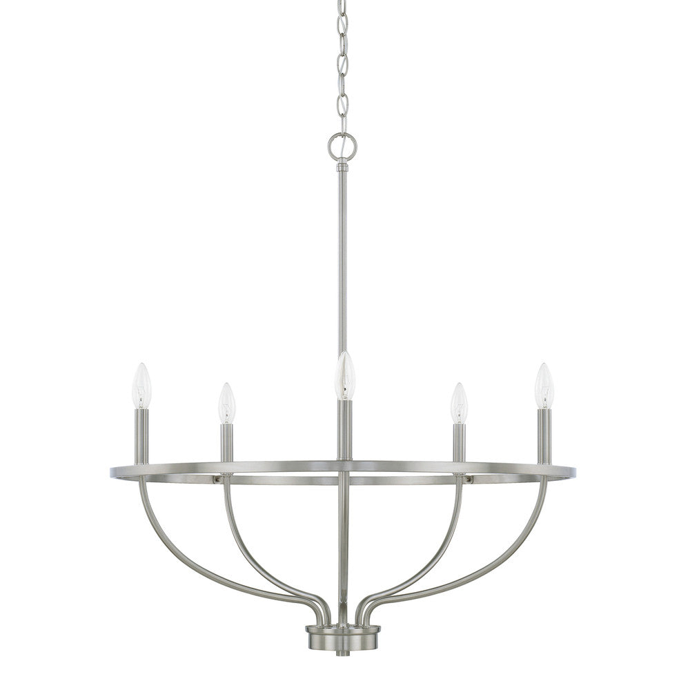 Greyson 5-Light Chandelier - Brushed Nickel