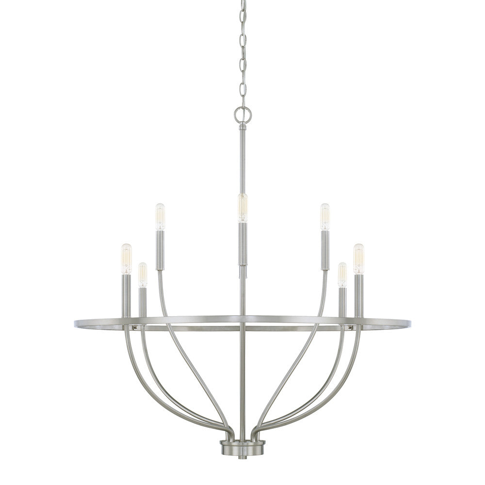 Greyson 8-Light Chandelier - Brushed Nickel