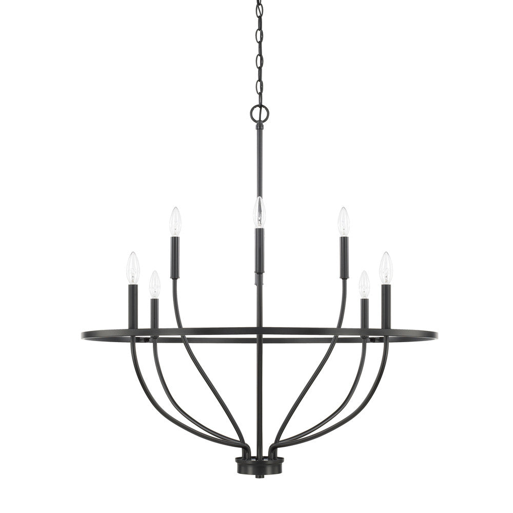 Greyson 8-Light Chandelier - Matte Black
