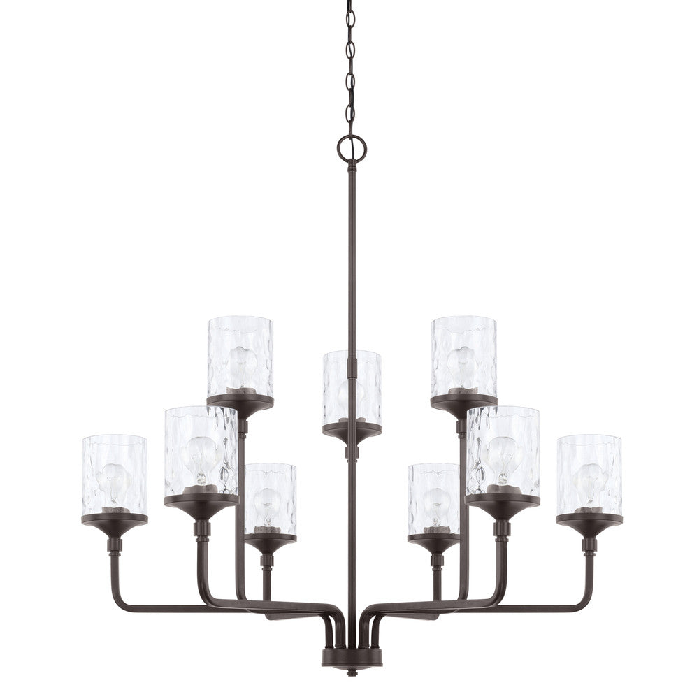 Colton 9-Light Chandelier Bronze