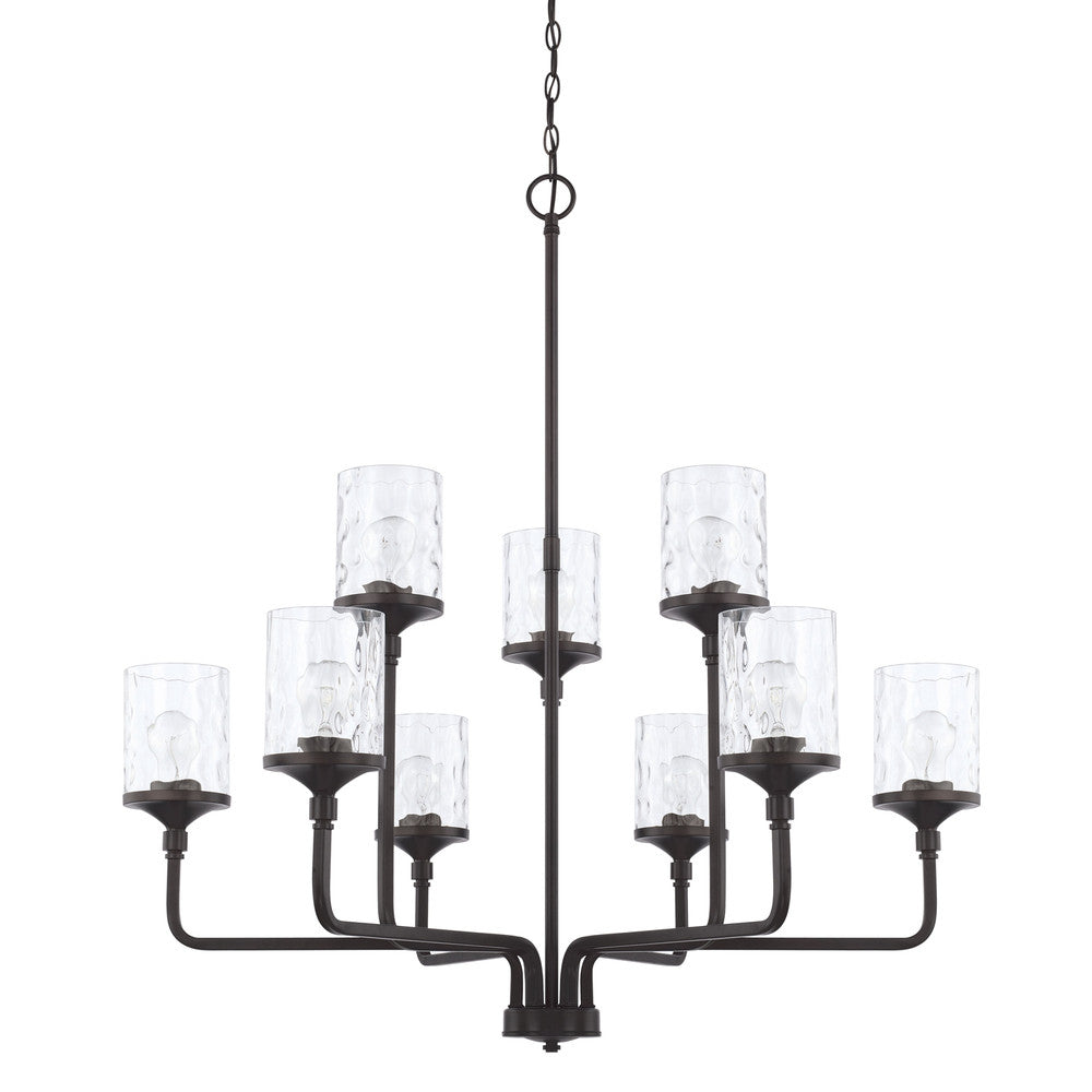 Colton 9-Light Chandelier Matte Black