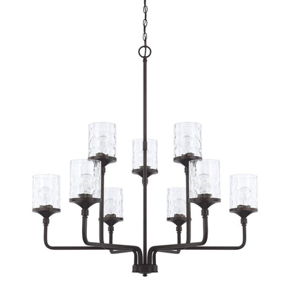 Colton 9-Light Chandelier Matte Black