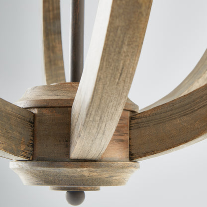 Capital Tybee 6-Light Chandelier in Nordic Grey