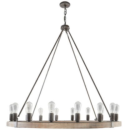 Capital Austin 16-Light Chandelier in Urban Wash