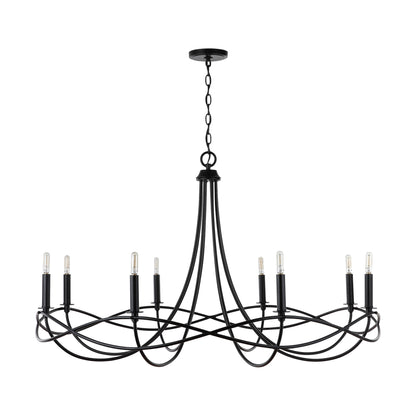 Capital Sonnet 8-Light Chandelier in Matte Black