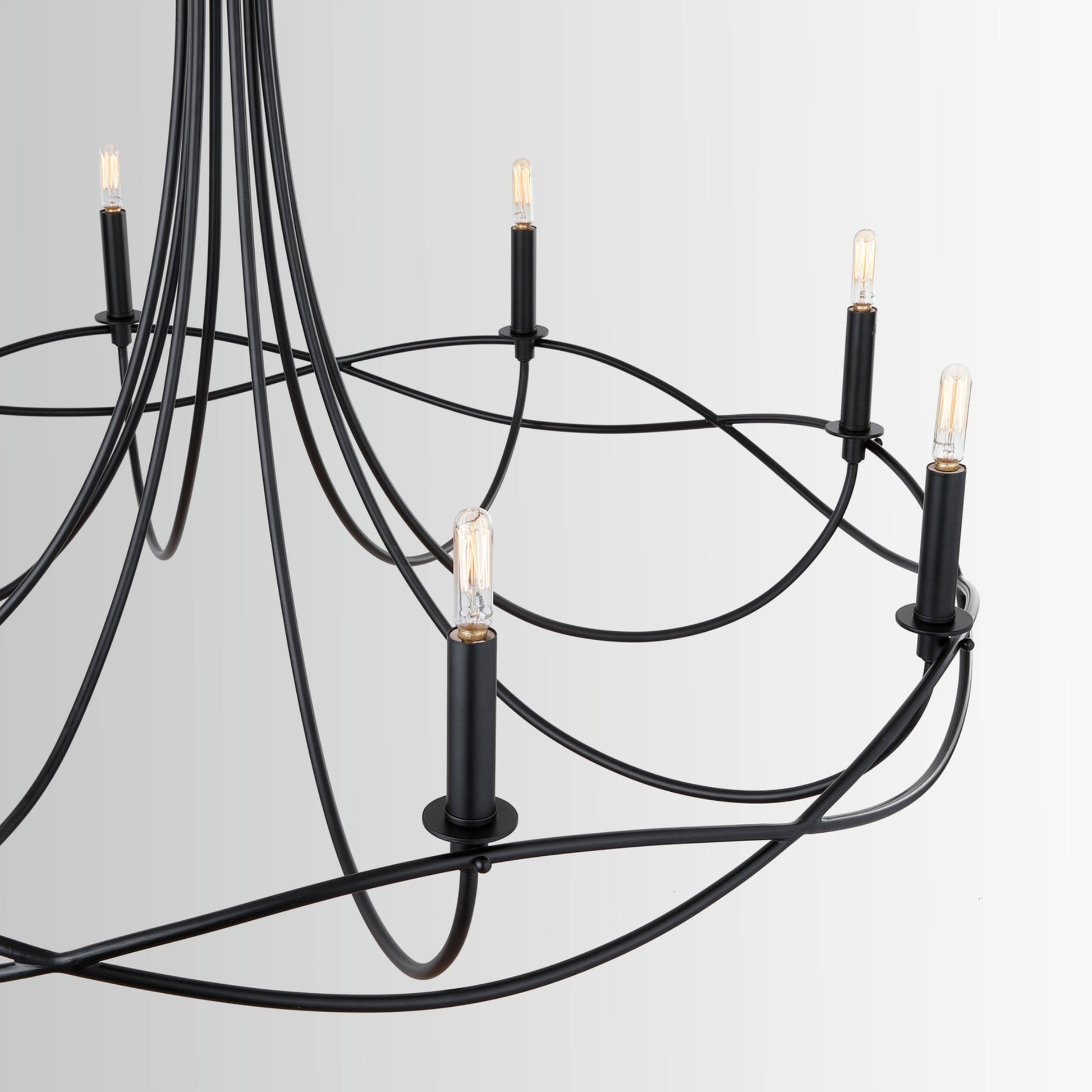 Capital Sonnet 8-Light Chandelier in Matte Black