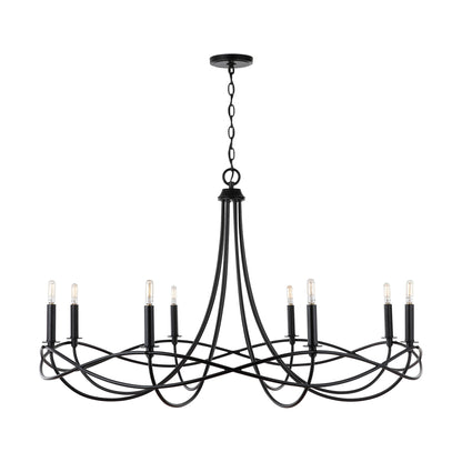 Capital Sonnet 8-Light Chandelier in Matte Black