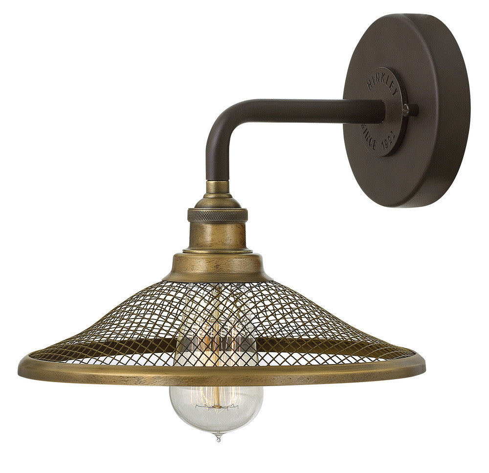 Hinkley Rigby Bathroom Wall Sconce Bronze, Steel, Buckeye Bronze