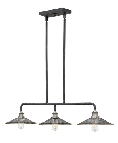 Hinkley Rigby Linear Chandelier Aged Zinc