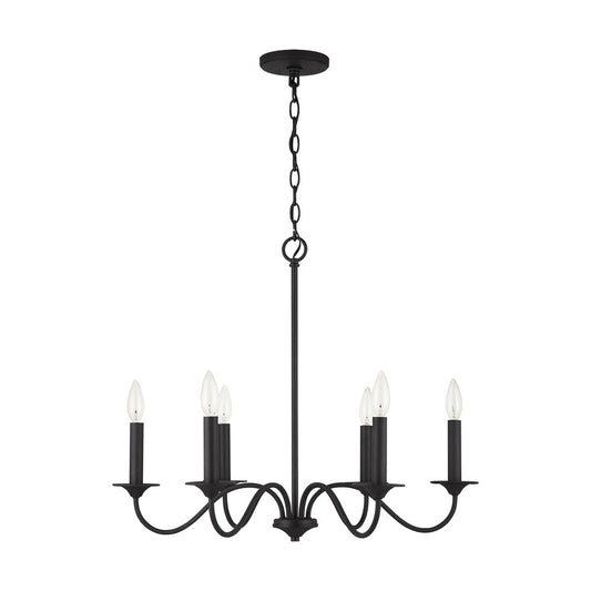 Capital Vincent Chandelier Black Iron