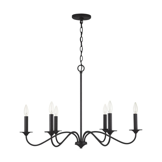Capital Vincent Chandelier Black Iron