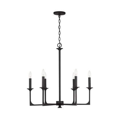 Capital Clint Chandelier Black Iron