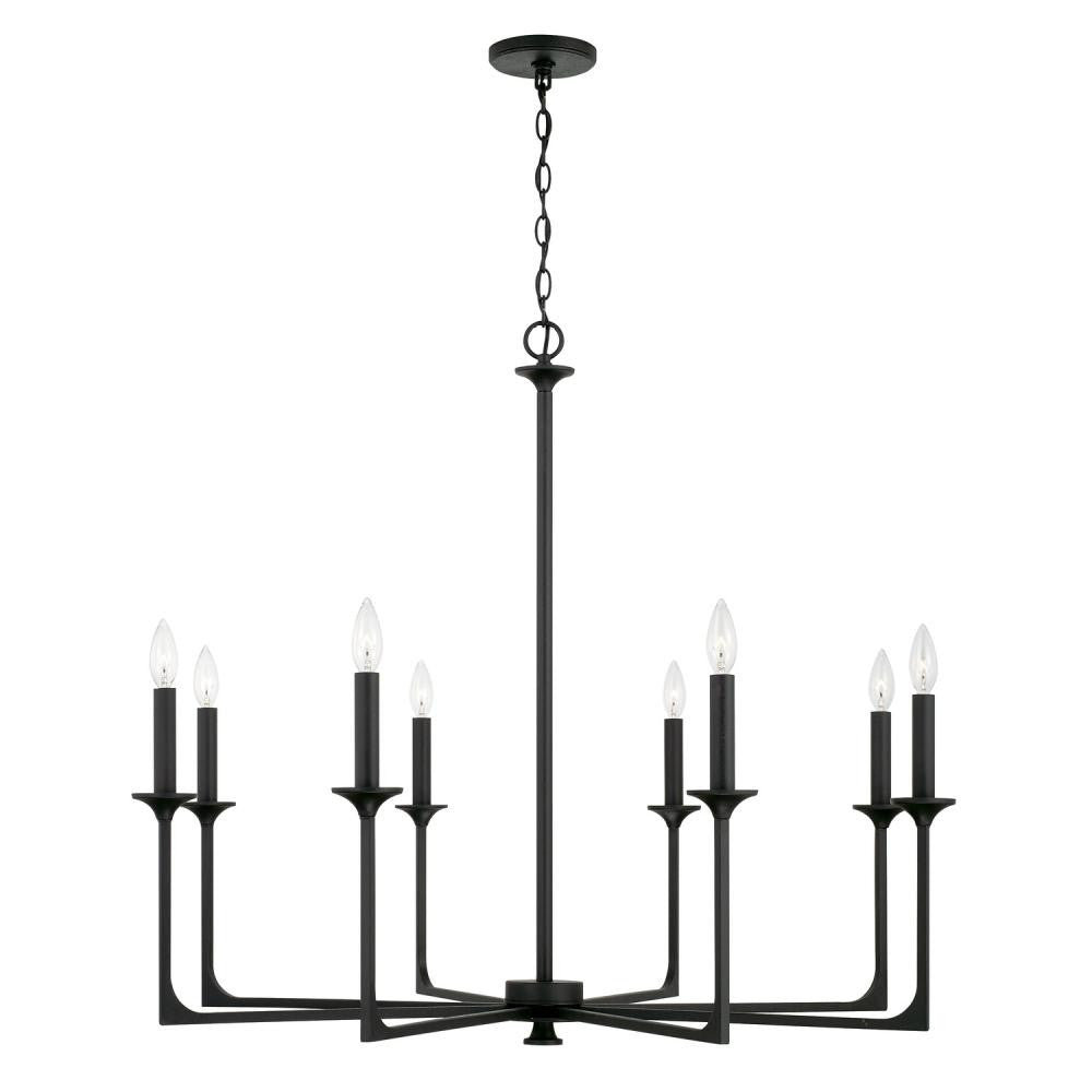 Capital Clint Chandelier Black Iron