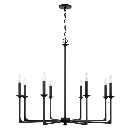 Capital Clint Chandelier Black Iron