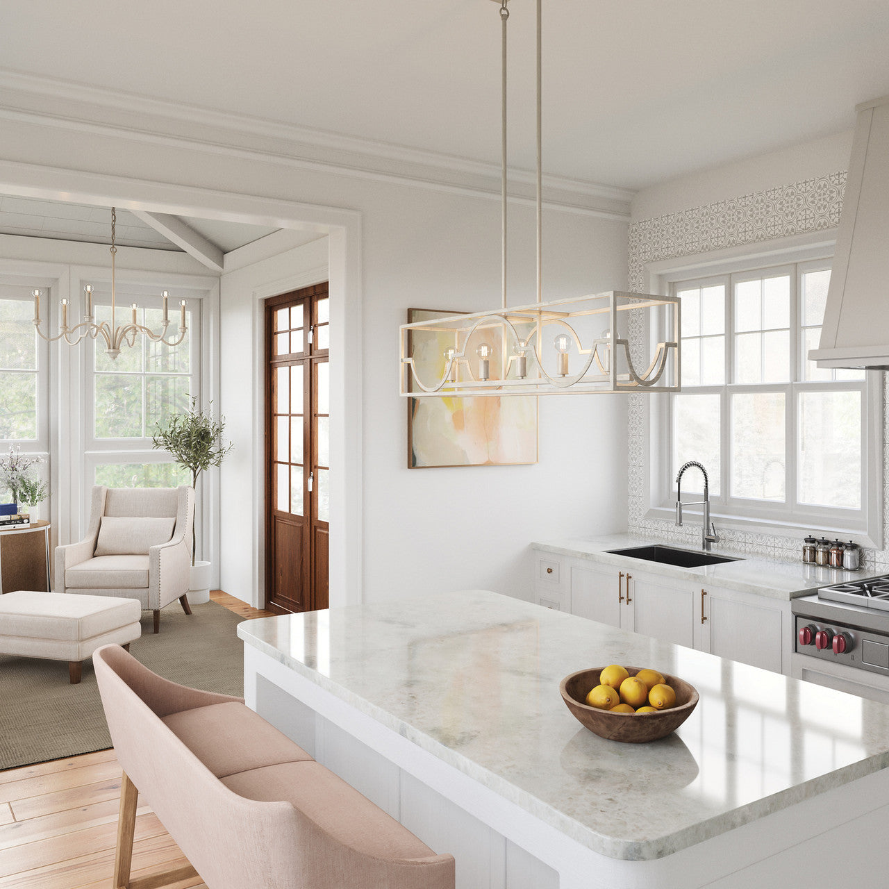 Capital Demi Chandelier Winter White