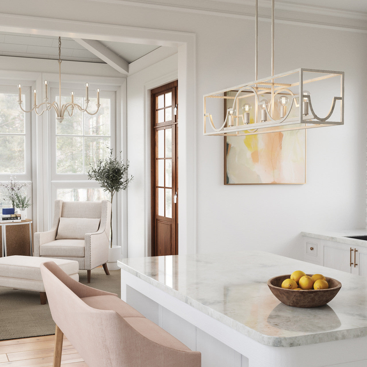 Capital Demi Chandelier Winter White