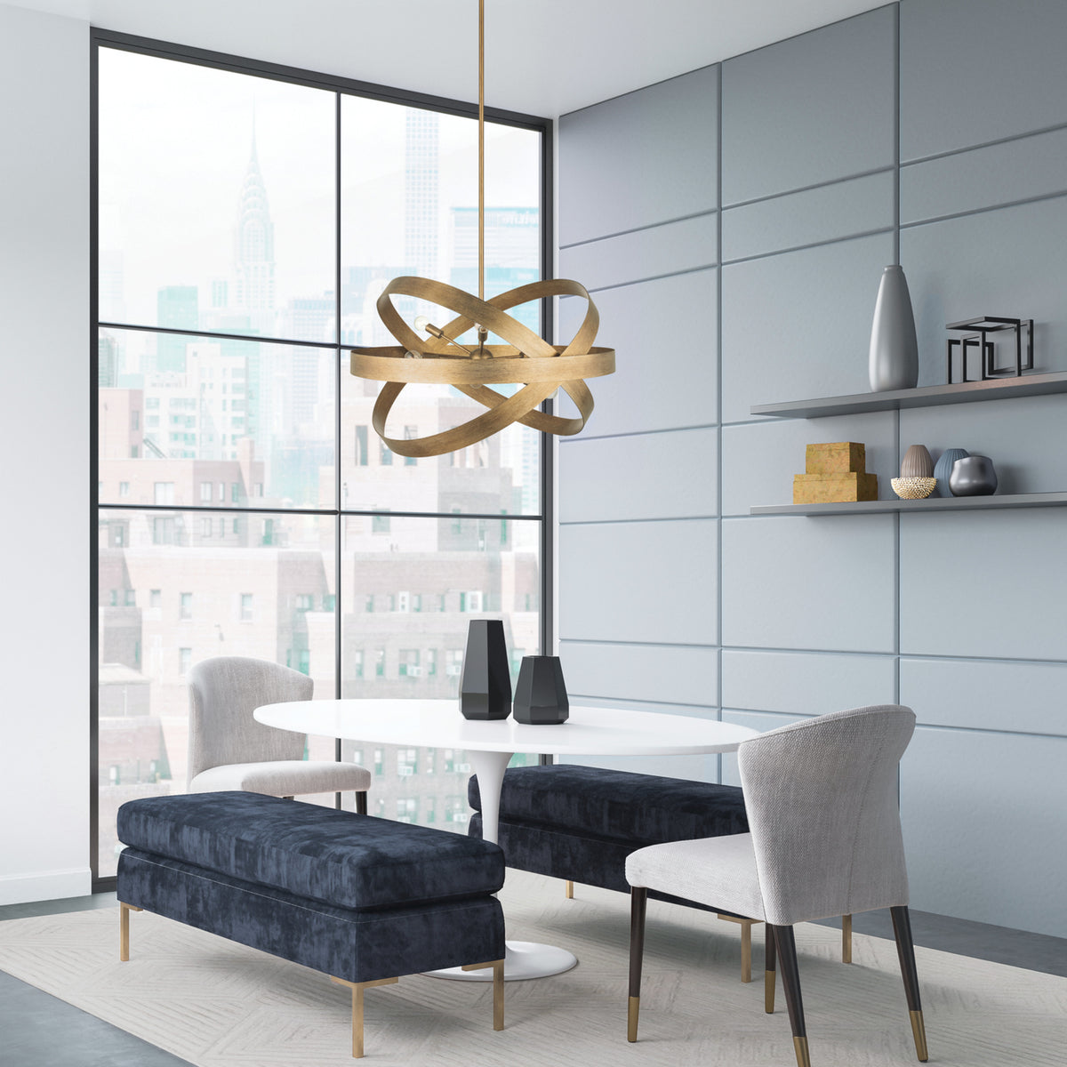 Capital Jude 6-Light Chandelier in Mystic Luster