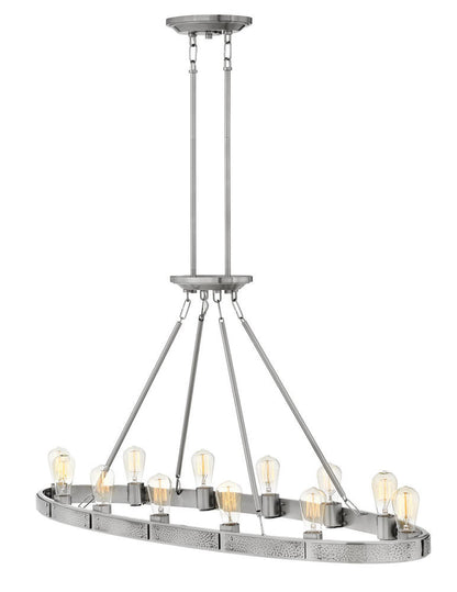 Hinkley Everett Linear Chandelier Brushed Nickel