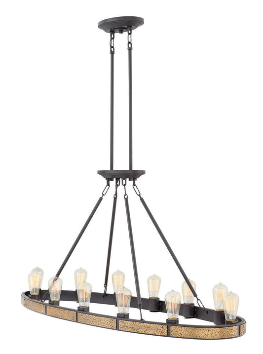 Hinkley Everett Linear Chandelier Bronze