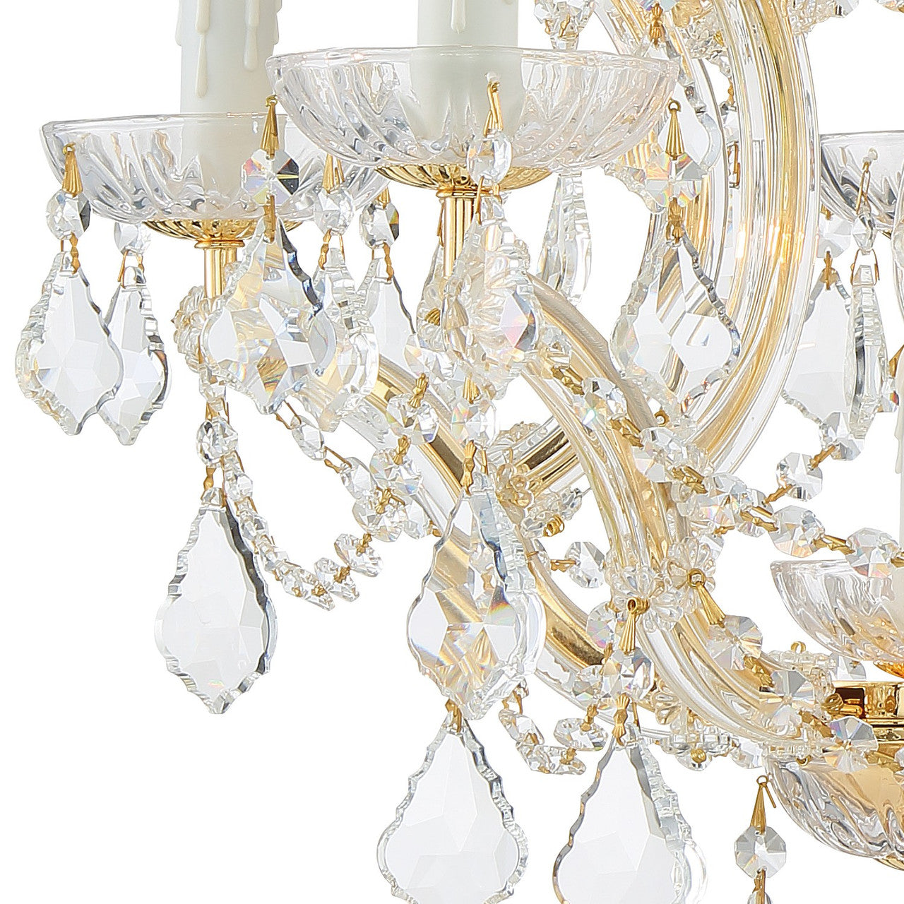 Crystorama Maria Theresa 6 Light Chandelier Gold