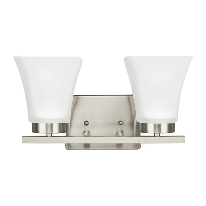 Generation Lighting Bayfield Two Light Wall / Bath Brushed Nickel