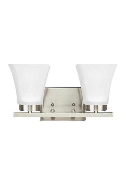 Generation Lighting Bayfield Two Light Wall / Bath Brushed Nickel