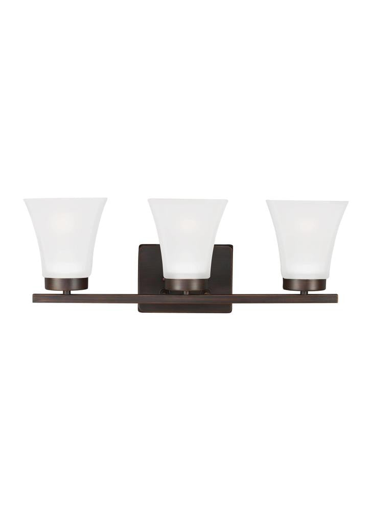 Generation Lighting Bayfield Three Light Wall / Bath Bronze
