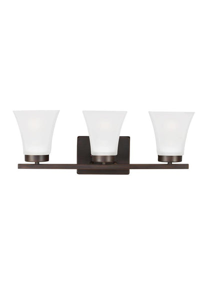 Generation Lighting Bayfield Three Light Wall / Bath Bronze