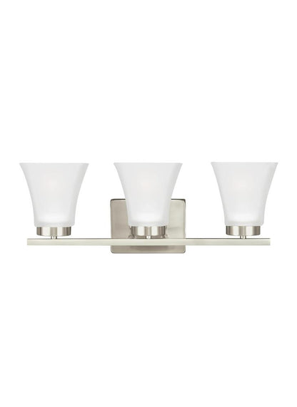 Generation Lighting Bayfield Three Light Wall / Bath Brushed Nickel