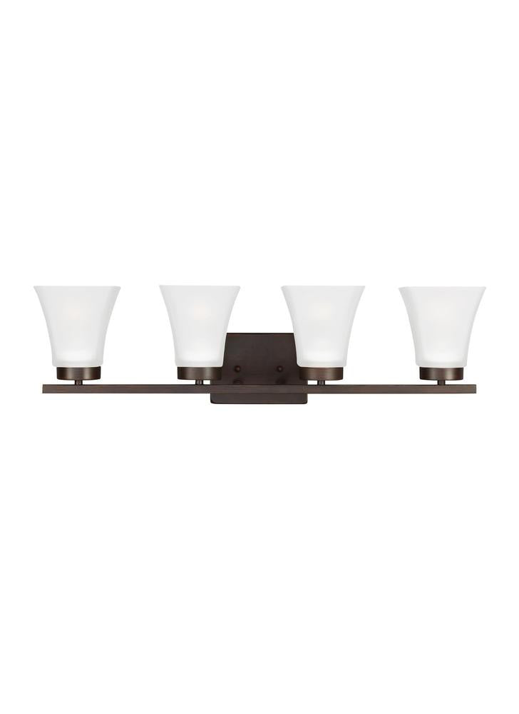 Generation Lighting Bayfield Four Light Wall / Bath Bronze