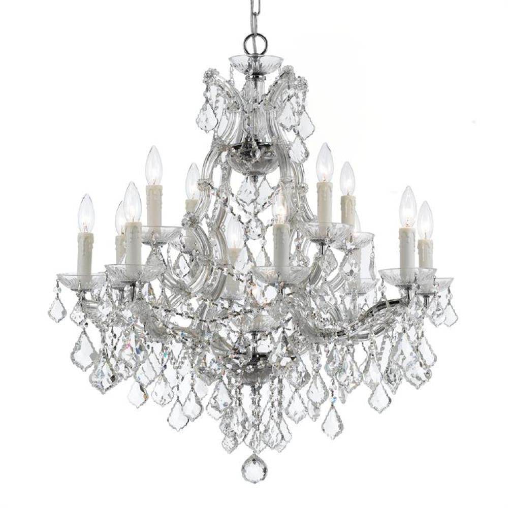 Crystorama Maria Theresa 13 Light Chandelier Polished Chrome