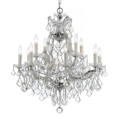 Crystorama Maria Theresa 13 Light Chandelier Polished Chrome