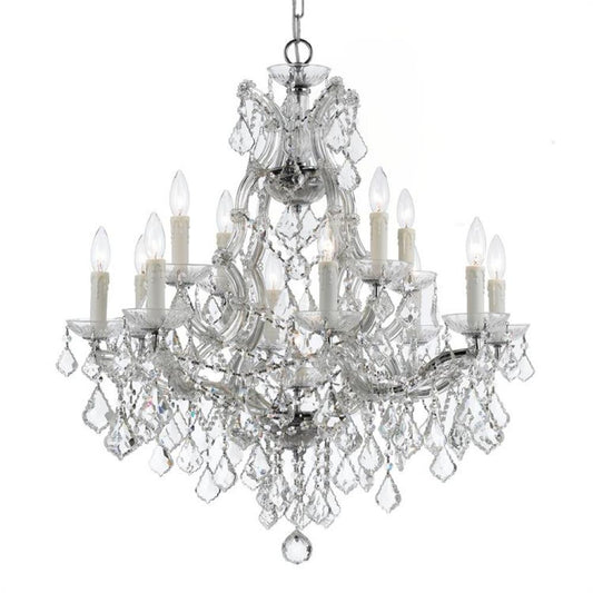 Crystorama Maria Theresa 13 Light Chandelier Polished Chrome