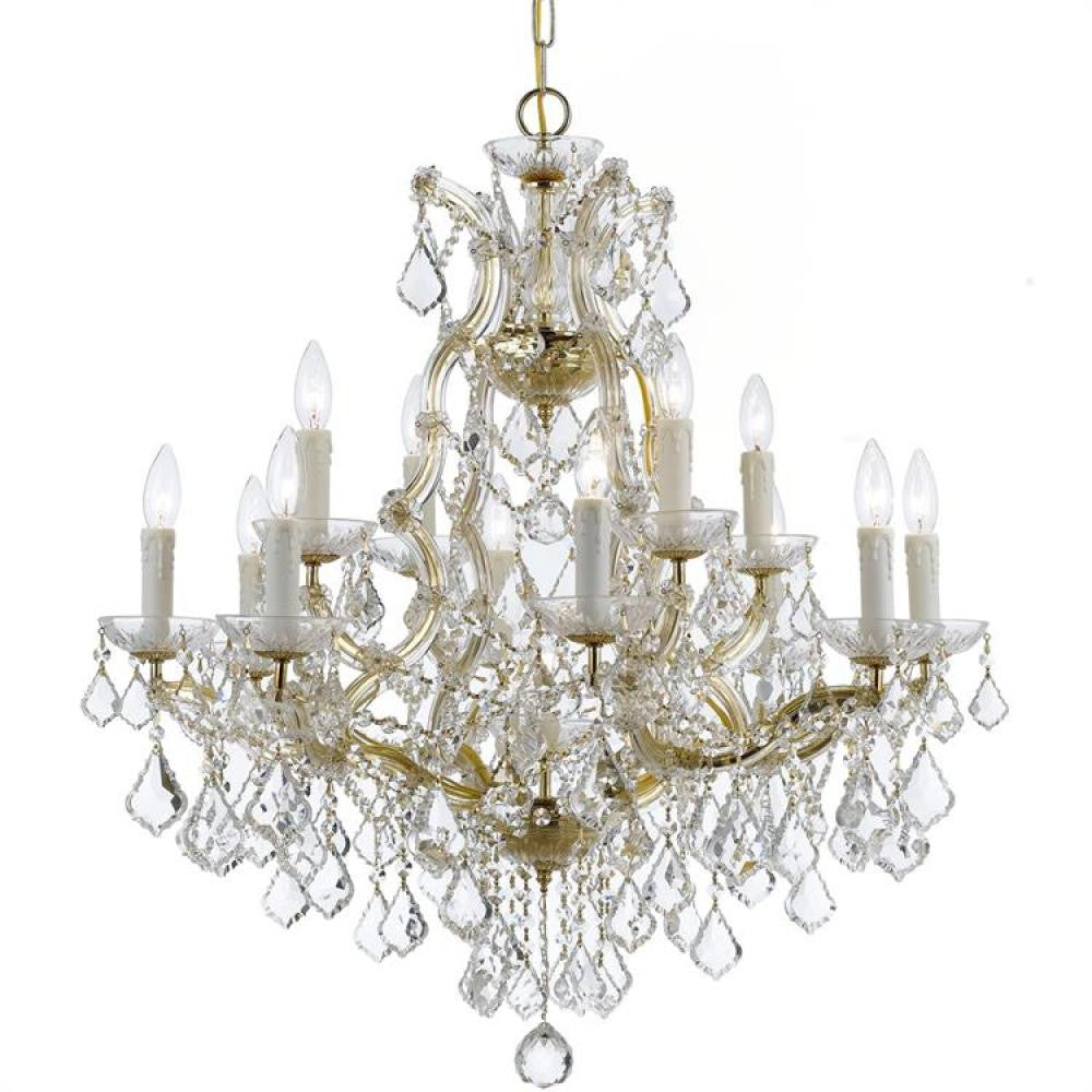 Crystorama Maria Theresa 13 Light Chandelier Gold