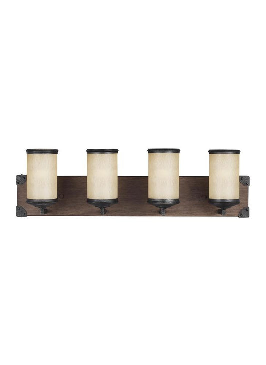 Generation Lighting Dunning Four Light Wall / Bath Stardust