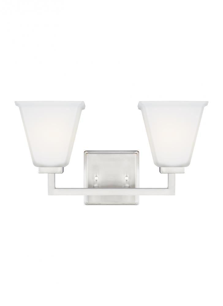 Generation Lighting Ellis Harper Two Light Bath Brushed Nickel