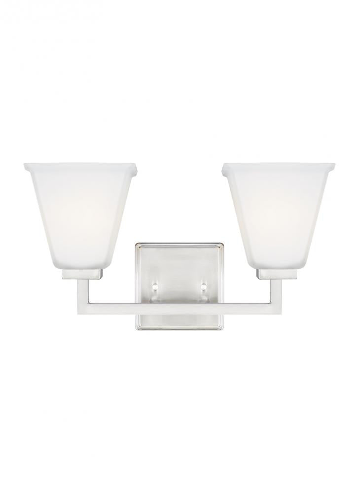 Generation Lighting Ellis Harper Two Light Bath Brushed Nickel