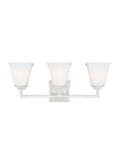 Generation Lighting Ellis Harper Three Light Bath Brushed Nickel