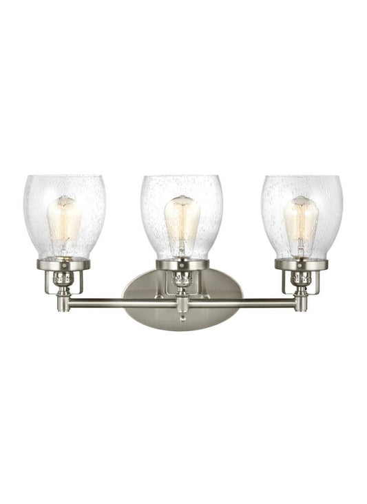 Generation Lighting Belton Three Light Wall / Bath Brushed Nickel